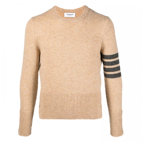 ◆당일◆24FW 사선완장 크루넥 풀오버 울 니트 카멜 MKA317A 01085 275