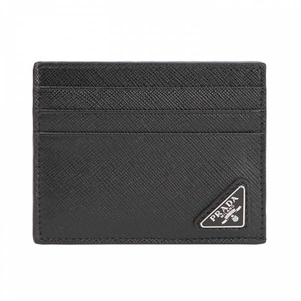 ◆당일◆25FW 사피아노 삼각로고 카드지갑 블랙 2MC223 QHH F0002