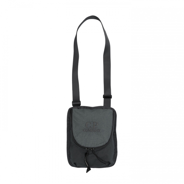 ◆당일◆25FW 로고 자수 플레인 페이퍼 터치 크로스백 차콜그레이 19CMAC119A 110188G 978