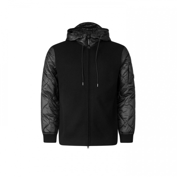 ◆당일◆25FW 렌즈 와펜 니트 믹스 자켓 블랙 19CMKN062A 006390M 999