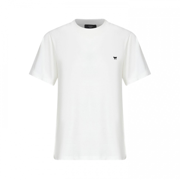 ◆당일◆26SS 베나코 VENACO 자수 로고 티셔츠 화이트 2615971031 001