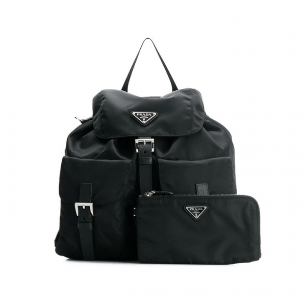 ◆당일◆25FW 삼각로고 벨라 리나일론 백팩 블랙 1BZ811 RV44 F0002