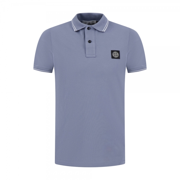 26SS 로고 패치 슬림핏 폴로 티셔츠 블루 L1S15 2200010 S0018 V0024