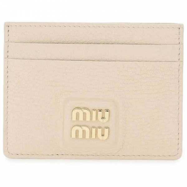 ◆당일◆23SS 마드라스 금장 로고 카드지갑 라이트베이지 5MC076 2AJB F0242