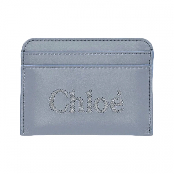 ◆당일◆25FW 로고 자수 카드지갑 스톰블루 CHC23SP868I10 41A