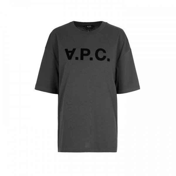 ◆당일◆26SS VPC 벨벳 로고 앰플 티셔츠 워시드블랙 COHLR M26385 LZA