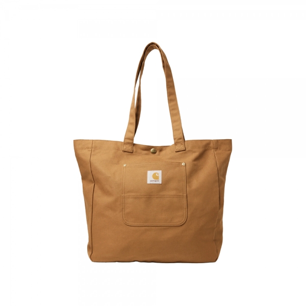 26SS 로고 패치 베이 토트백 해밀턴브라운 I036333 HZ01