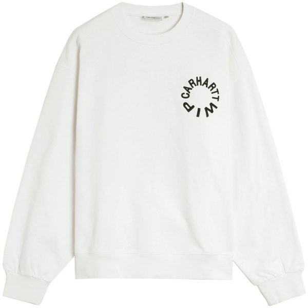 ◆당일◆23FW 워크 바시티 기모 맨투맨 화이트 I032453 00A06