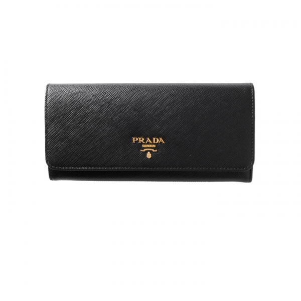 ◆당일◆26SS 사피아노 금장로고 장지갑 블랙 1MH132 QWA F0002