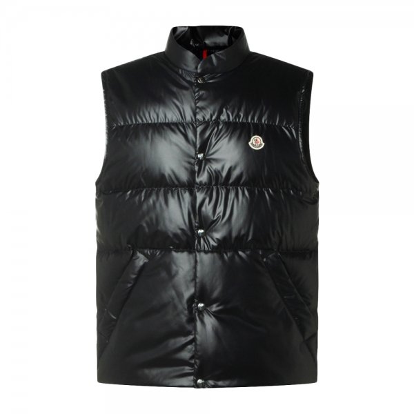 26SS 레스티고 RESTIGO 로고 패치 패딩 베스트 블랙 1A001 43 597YX 999