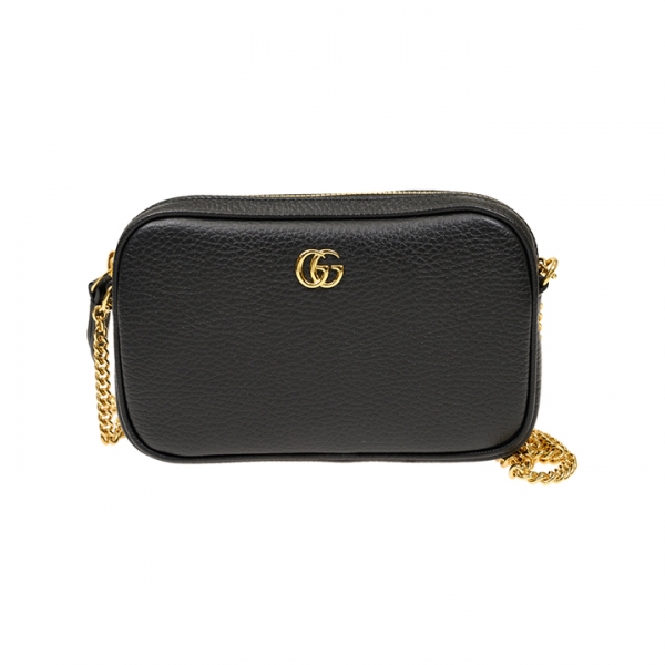 ◆당일◆26SS GG 마몬트 미니 체인 숄더백 블랙 772759 CAO0G 1000
