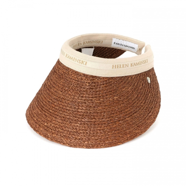 ◆당일◆26SS 비앙카12 라피아 바이저햇 넛셸/네추럴 HAT52493 BIANCA 12 NUTSHELL NATURAL