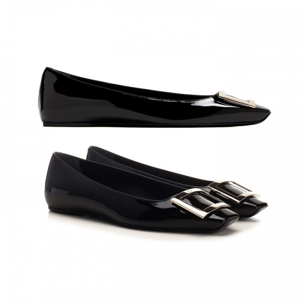 26SS 트럼펫 발레리나 플랫슈즈 블랙 RVW40415280 D1P B999