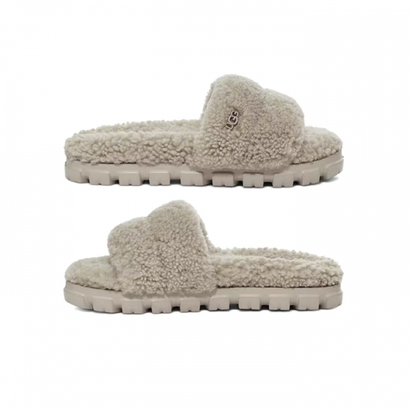 ◆당일◆25FW 코제타 컬리 퍼 슬리퍼 라이트그레이 1130838 GOA