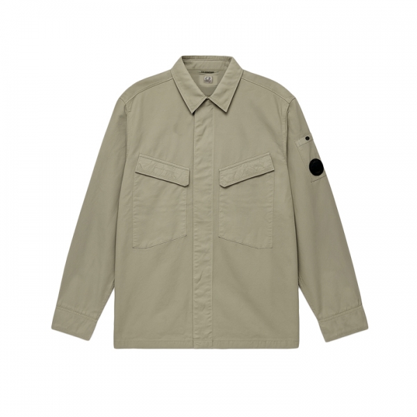 ◆당일◆25FW 렌즈 와펜 포켓 오버 셔츠자켓 카키그레이 19CMOS073A 110143G 331