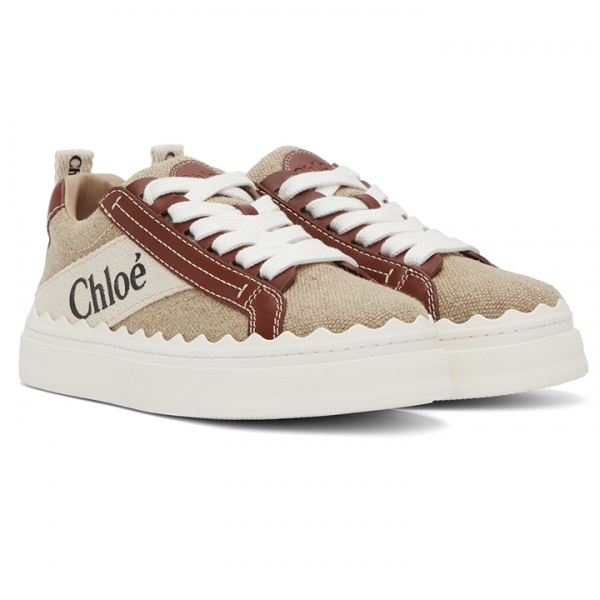 ◆당일◆25FW 로렌 LAUREN 스니커즈 브라운 CHC22U108Z4 90U