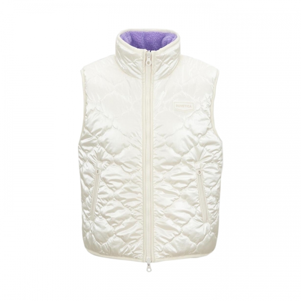 ◆당일◆25FW GRUMIUM 로고 리버서블 패딩조끼 크림 VDDV25436K0001 CRS