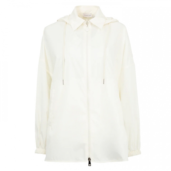 ◆당일◆25FW 로고 패치 후드 바람막이 자켓 화이트 2F000 13 596TM 032