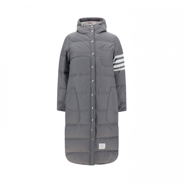 ◆당일◆25FW 사선완장 다운 롱 후드 패딩 자켓 메드그레이 FOD025X 05222 035
