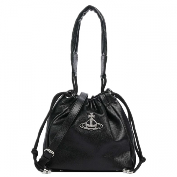 ◆당일◆25FW 힐러리 HILARY ORB 로고 스몰 버킷백 블랙 4C03000AU S000D N403