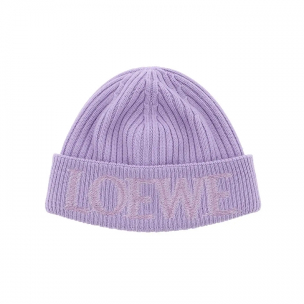 ◆당일◆26SS 로고 자수 울 비니 라일락 F540257X23 6140