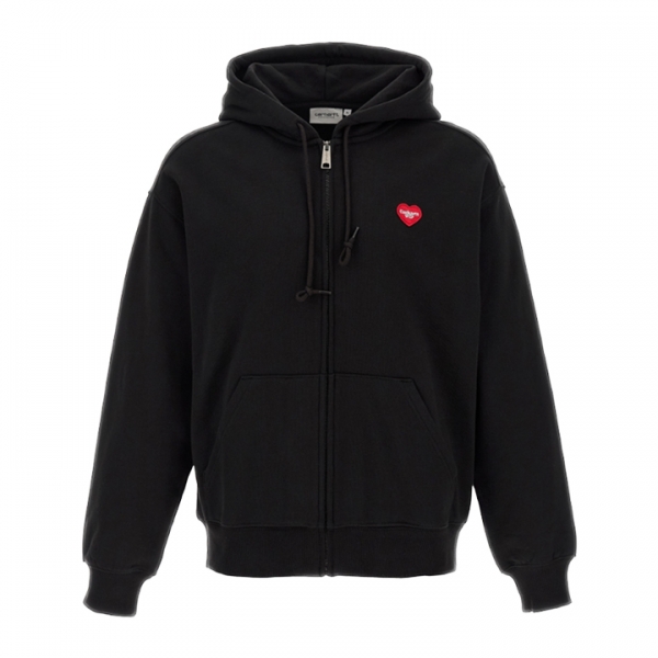 ◆당일◆25FW 하트 로고 후드집업 블랙 I035176 89XX