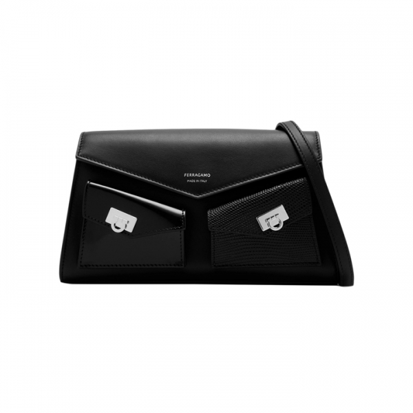 ◆당일◆26SS 멀티 포켓 허그 미니 숄더백 블랙 22-0916 0785902