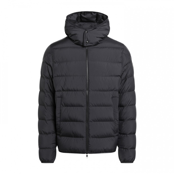 ◆당일◆25FW 몽브로크 MONTBRONCQ 로고 패치 후드 패딩 자켓 블랙 1A002 24 597YW 999