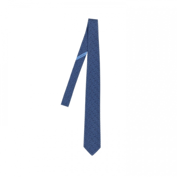 ◆당일◆26SS 알파벳 로고 패턴 실크 넥타이 네이비 35-0940 0768358