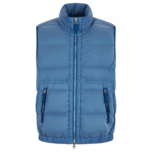◆당일◆25FW 와펜 심리스 터널 나일론 다운 TC 패딩조끼 스틸블루 K2S15 G100007 S0028 V002B