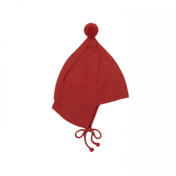 ◆키즈◆키즈 포인티 피크 비니 다크레드 K1072F25 640