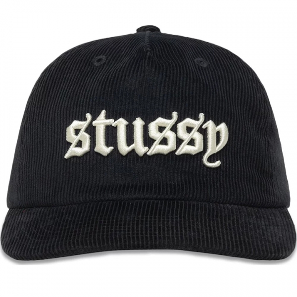 ◆당일◆24SS 코듀로이 OE 로고 자수 캡모자 블랙 1311137 BLACK