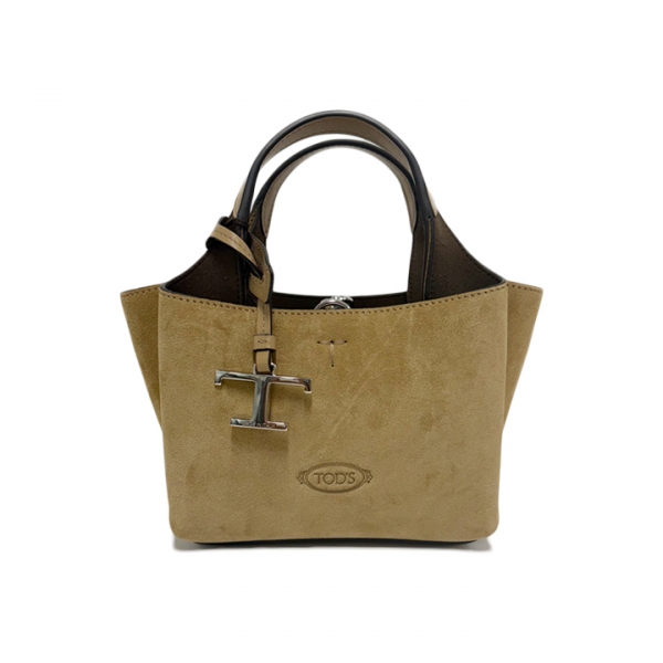 ◆당일◆25FW 타임리스 로고 마이크로 스웨이드 토트&크로스백 브라운 XBWAPAFL000 P3A 4L20