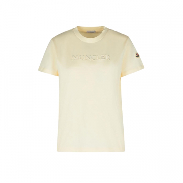 ◆당일◆26SS 로고 패치 티셔츠 아이보리 8C000 21 89AUO 037