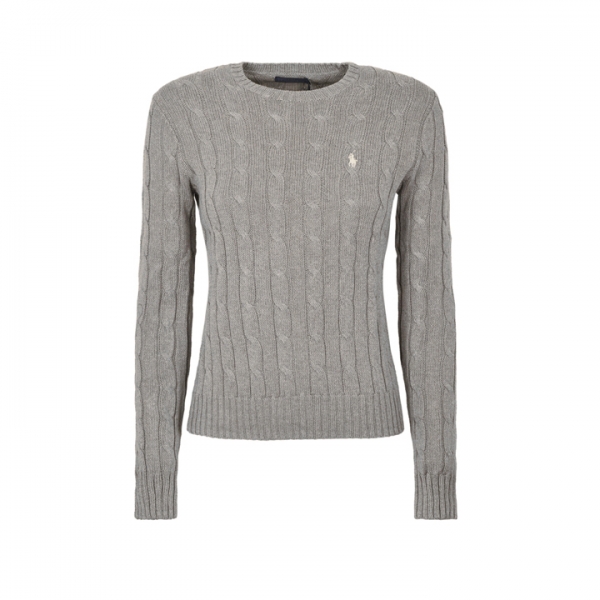 ◆당일◆25FW 여성 포니 자수 니트 그레이 211971795 001