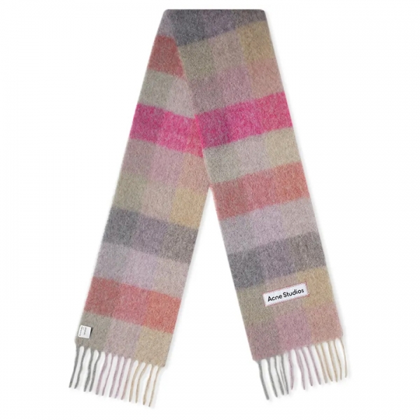 ◆당일◆25FW 시그니처 로고 패치 체크 머플러 멀티 CA0084 BOB