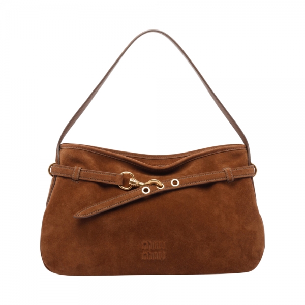 26SS 엠보 로고 어드벤처 스웨이드 숄더백 오크 5BC181 2CSS F0316