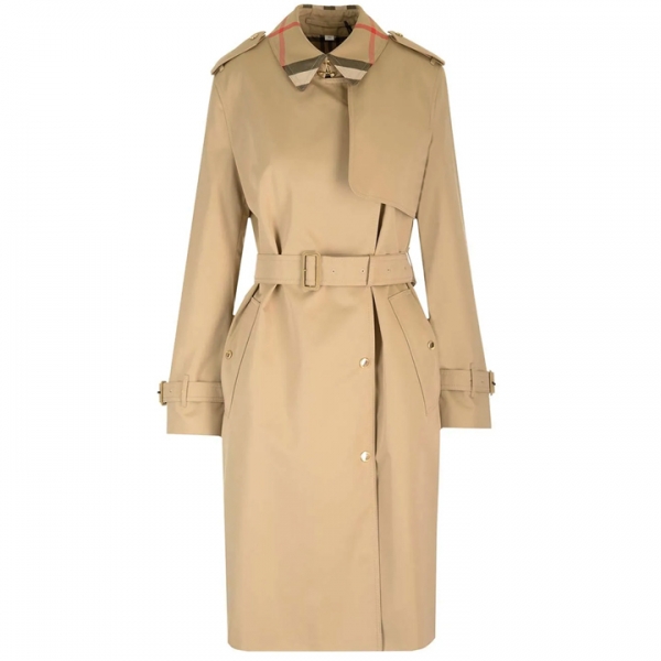 ◆당일◆25FW 샌드리지 SANDRIDGE 체크 트렌치코트 허니 8115484
