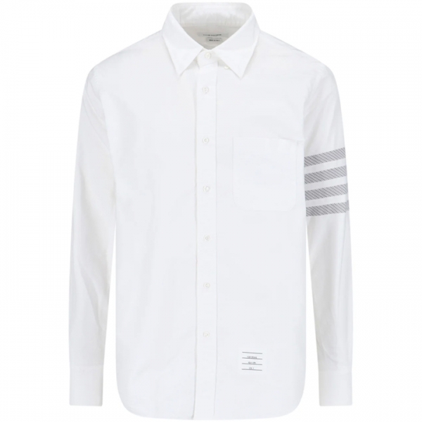 ◆당일◆24FW 사선 완장 스트레이트 핏 셔츠 화이트 MWL374C F0591 100