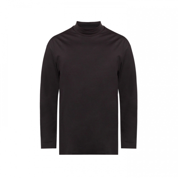 ◆15주년◆로고 프린팅 하프 폴라 티셔츠 블랙 GK4497