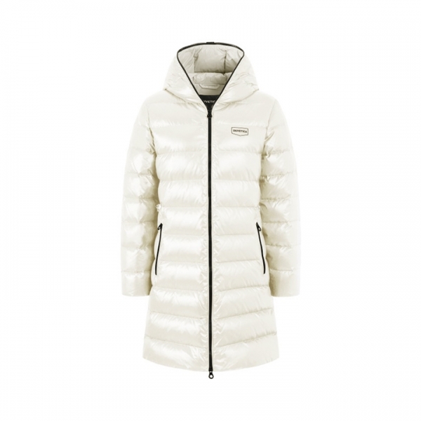 ◆당일◆25FW TYLDUE 로고 패치 후드 롱패딩 자켓 베이지 VDDJ95835K0001 BGL