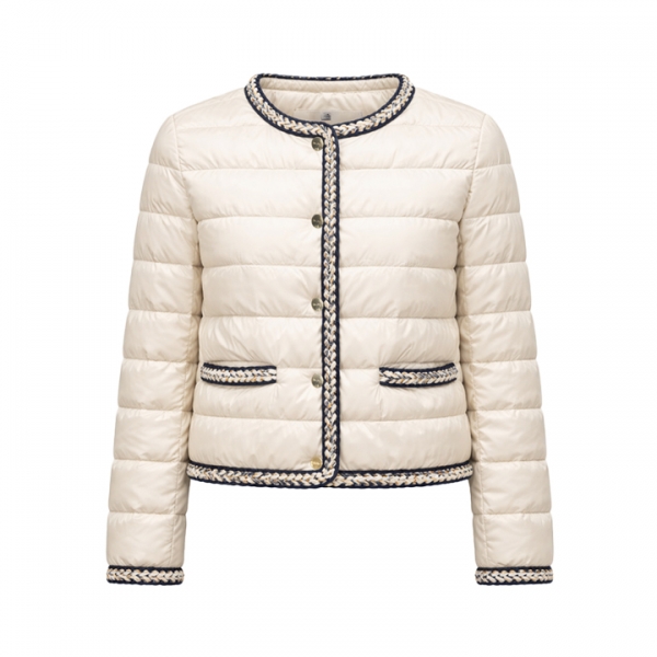 ◆당일◆26SS 끌로에 MTCCHLOE 트위드 라인 경량 패딩 자켓 네추럴 2619481134 073