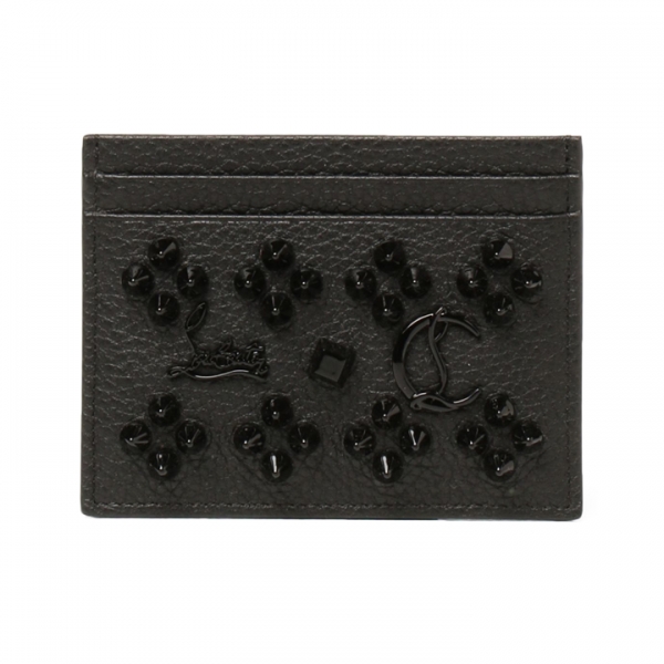 ◆15주년◆키오스 스파이크 로고 카드지갑 블랙 3175225 B253