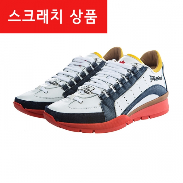 ◆스크래치◆멀티컬러 벨루어 스니커즈 화이트레드네이비 W14 SN404 V065 M313