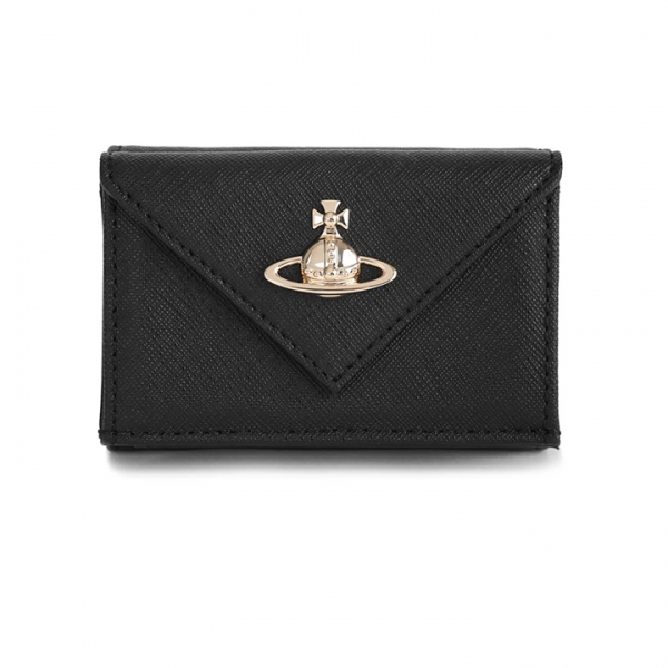 ◆당일◆26SS ORB 로고 엔벨로프 사피아노 반지갑 블랙 5115002EW L001N N402