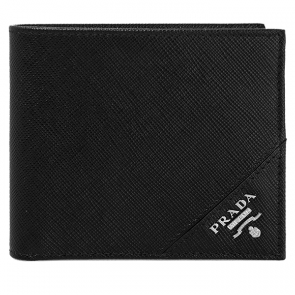 ◆당일◆25FW 사피아노 메탈로고 반지갑 블랙 2MO513 QME F0002