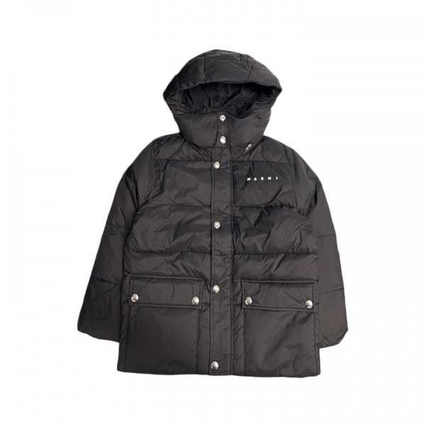 ◆당일◆여성 로고 후드 패딩자켓 블랙 M01558 M00LY 0M900