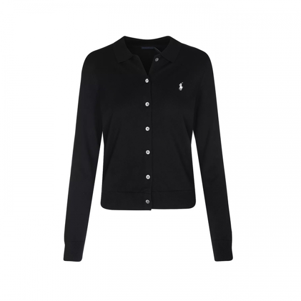 ◆당일◆26SS 포니 자수 클래식 폴로 가디건 블랙 211972110 001