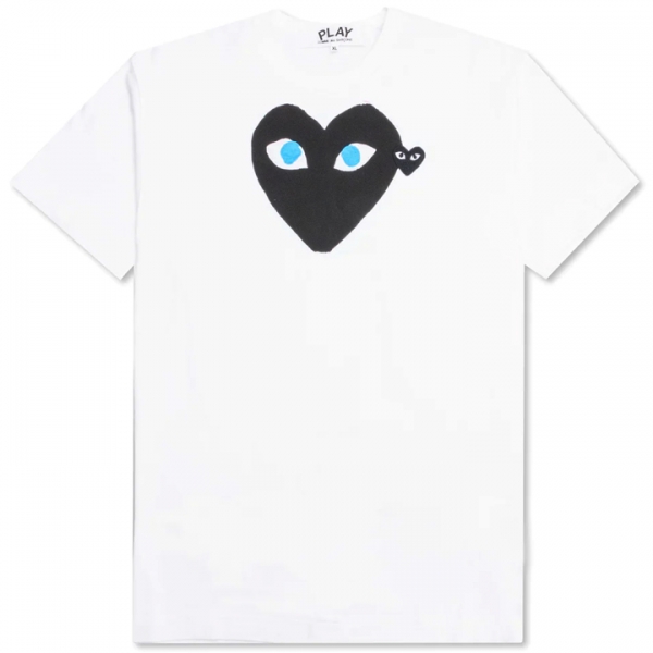◆당일◆25SS 더블 블랙 와펜 블루아이 티셔츠 화이트 AZ-T088-051-1