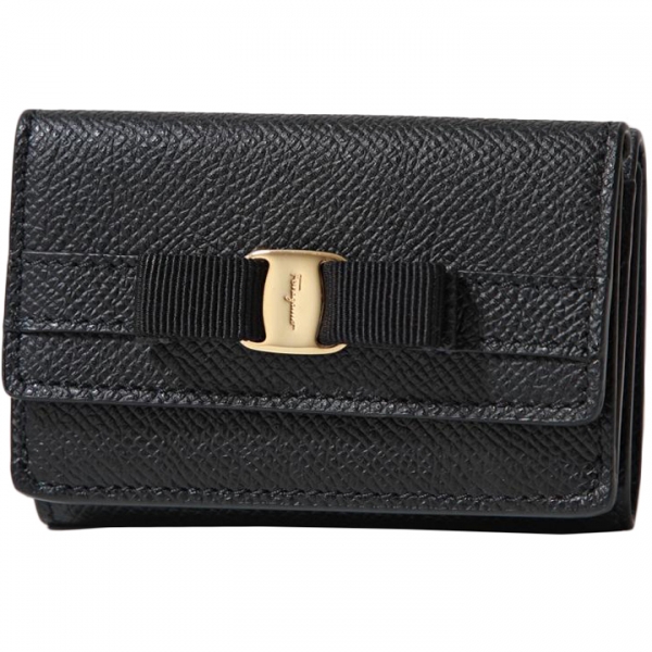 ◆당일◆25SS 바라 보우 컴팩트 반지갑 블랙 22-D951 0729052